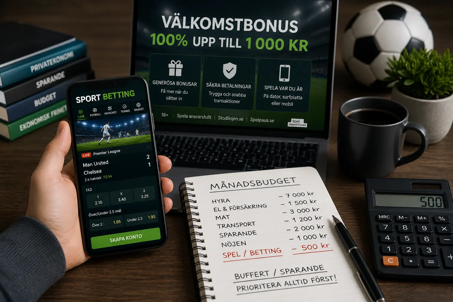 Så kan spel på sport påverka hushållets ekonomi